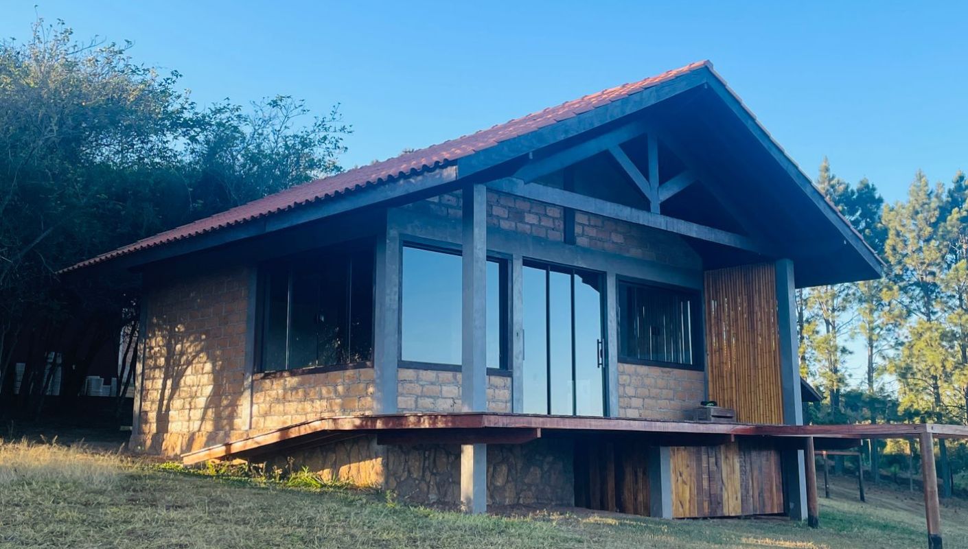 Nova área gourmet romântica do Chalé Íris